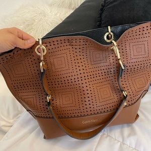 Calvin Klein reversible bag (brown / black)
